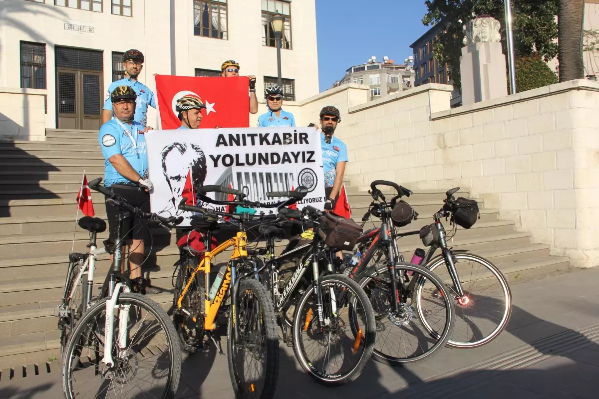 Hataylı bisikletçiler 685 kilometre pedal çevirip 10 Kasım\'da Anıtkabir\'e ulaşacak