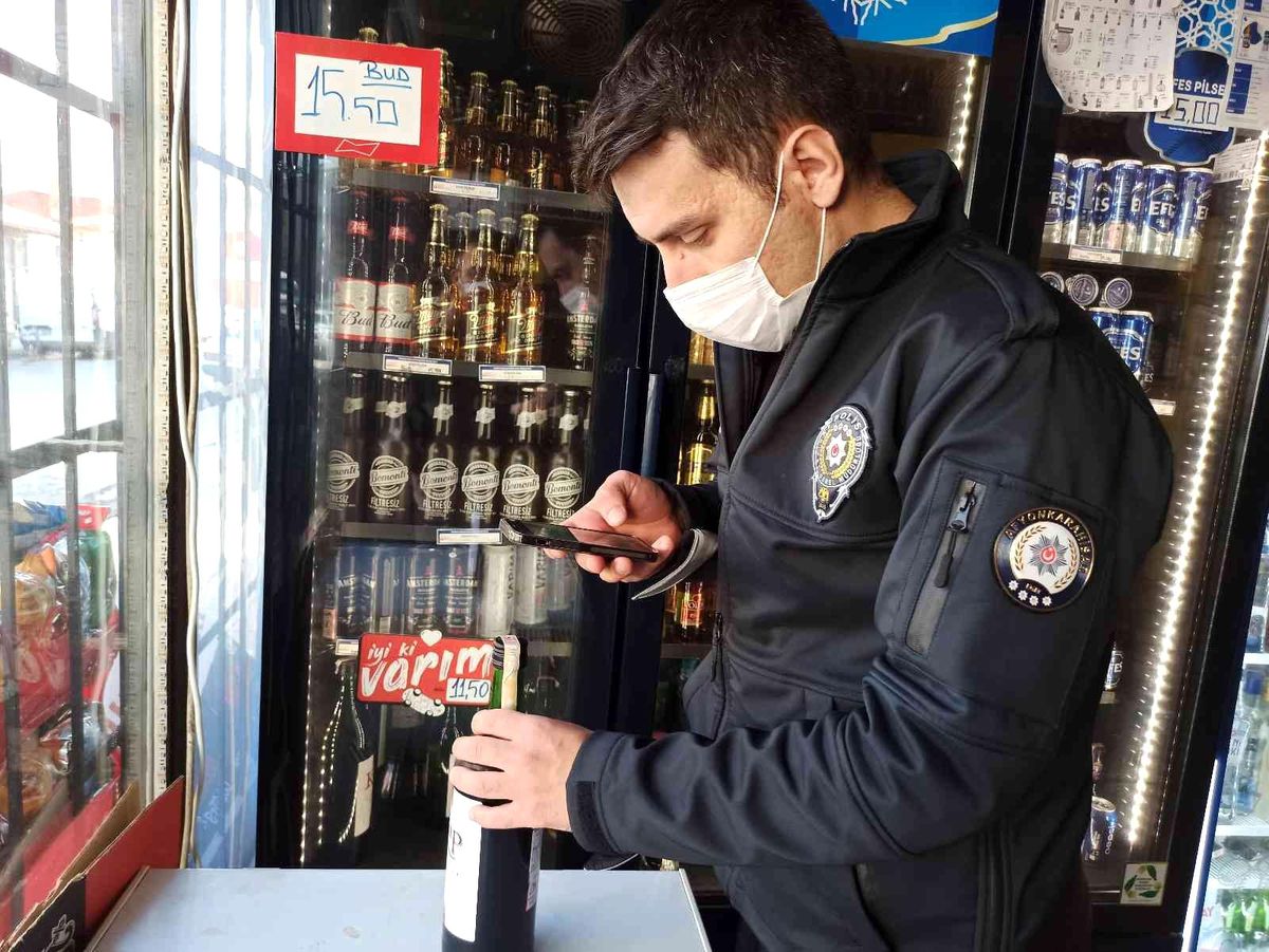 Şuhut\'ta polis ekiplerinden alkol satan iş yerlerine yönelik denetim