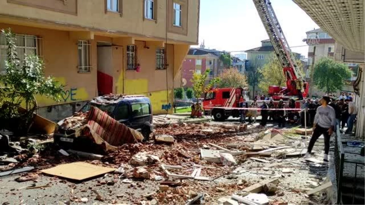 Son dakika haber... Sultangazi\'de bir evde tüp patlaması sonucu 1 kişi yaralandı - Patlama anı