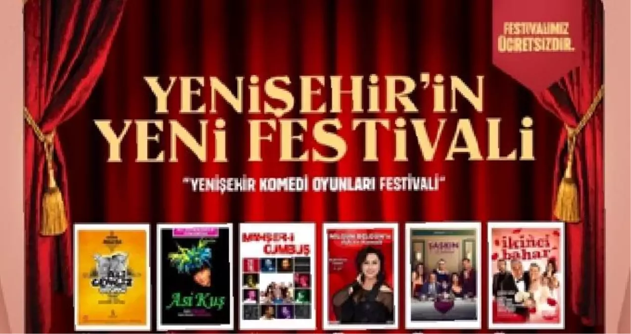 Yenişehir Komedi Oyunları Festivali başlıyor