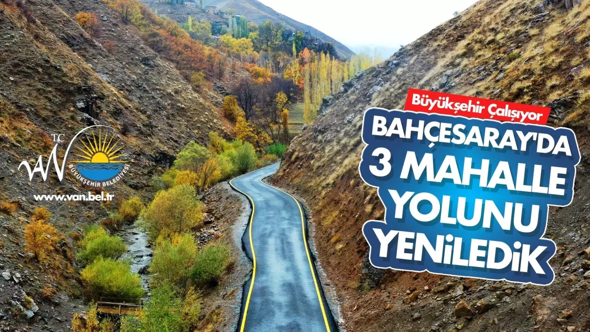 Bahçesaray\'da 3 mahalle yolu yenilendi