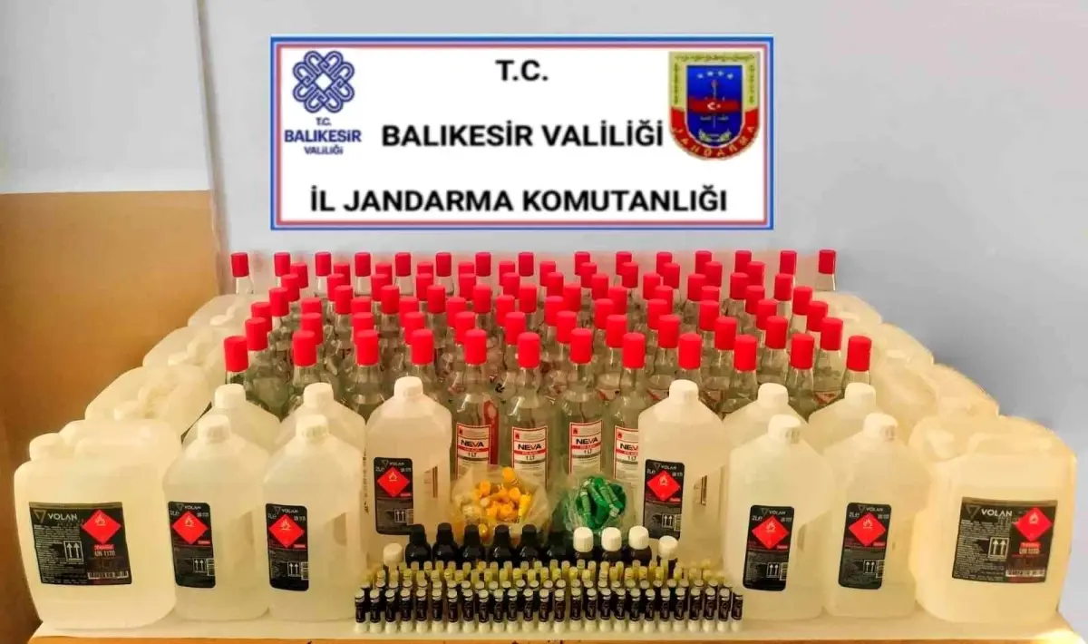 Balıkesir\'de sahte içki operasyonu