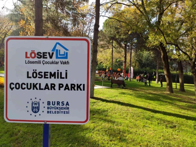 Bursa Büyükşehir'den 'Lösemi Farkındalık Parkı'