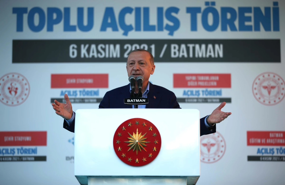 Son dakika haberi... Cumhurbaşkanı Erdoğan, Batman\'da toplu açılış töreninde konuştu: (3)