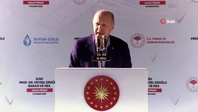 Cumhurbaşkanı Erdoğan: Hiç şüphesiz su bu yüzyılın en değerli ve stratejik kaynağıdır 