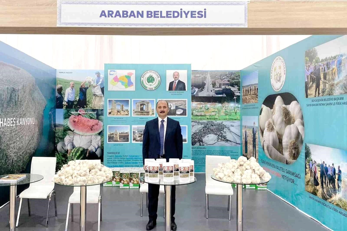İstanbul\'da Araban\'da yetişen tarım ürünleri tanıtılıyor