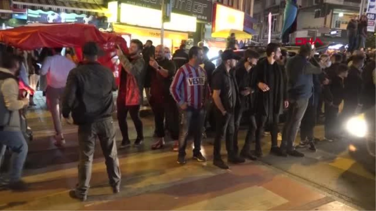SPOR Beşiktaş galibiyeti sonrası Trabzon\'da coşkulu kutlama