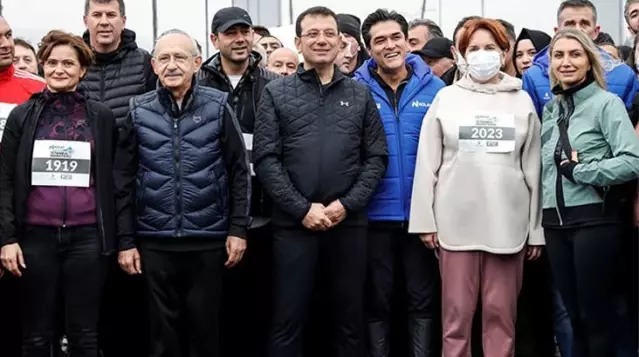 CHP ve İYİ Parti, Millet İttifakı dağılıyor iddialarına yanıtı İstanbul Maratonu'ndaki görüntüleriyle verdi