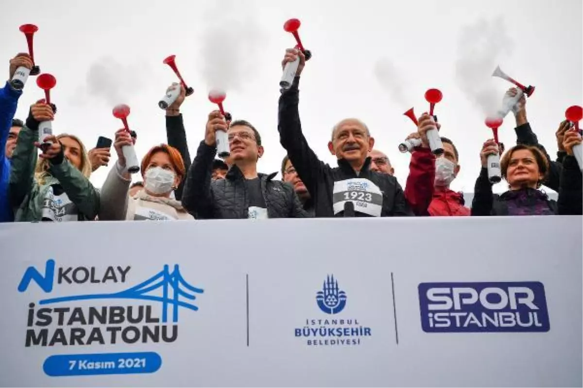 43. İSTANBUL MARATONU\'NA KILIÇDAROĞLU VE AKŞENER DE KATILDI