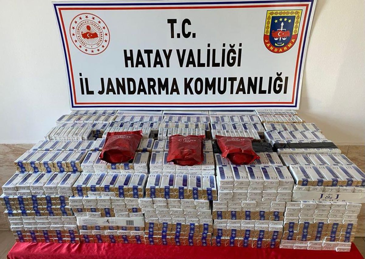 Hatay\'da kaçak sigara ve tütün ele geçirildi