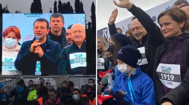 İstanbul Maratonu'na Kılıçdaroğlu, Akşener ve Kaftancıoğlu'nun göğüs numaraları damga vurdu