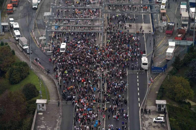 Boğaz'da şölen! İstanbul Maratonu'nda çok renkli görüntüler ortaya çıktı