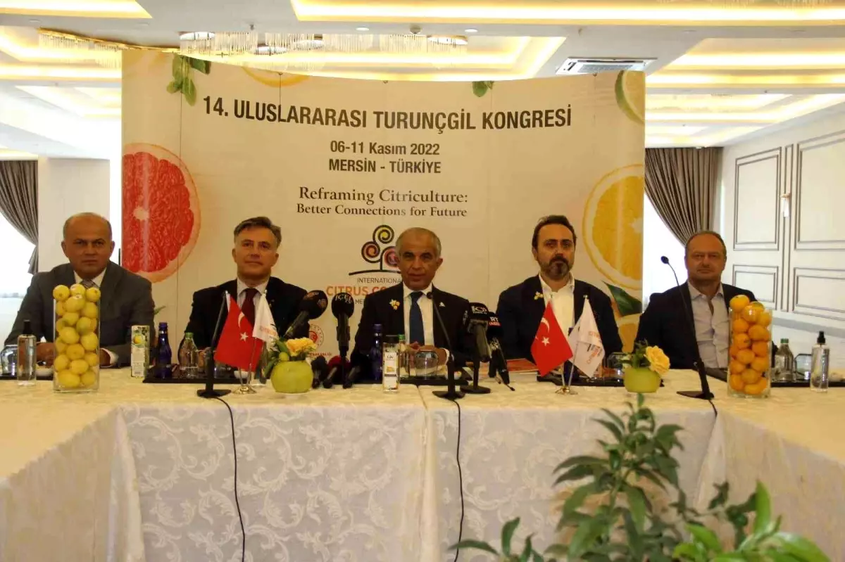 14. Uluslararası Turunçgil Kongresi, 6-11 Kasım 2022\'de Mersin\'de yapılacak