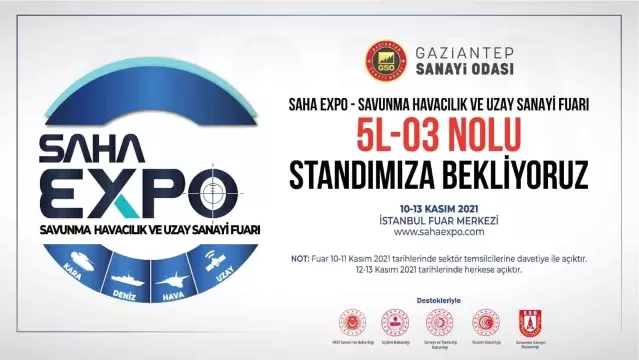 Gaziantep'in savunma sanayi kabiliyeti SAHA Expo 2021 Fuarı'nda