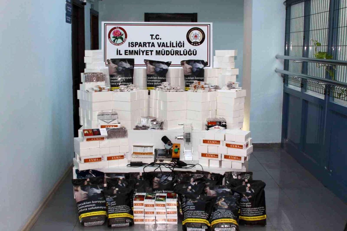 Isparta\'da 22 kilogram kaçak sigara ele geçirildi