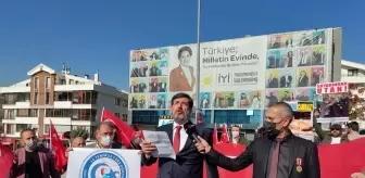 İYİ Parti önünde Türkkan protestosu