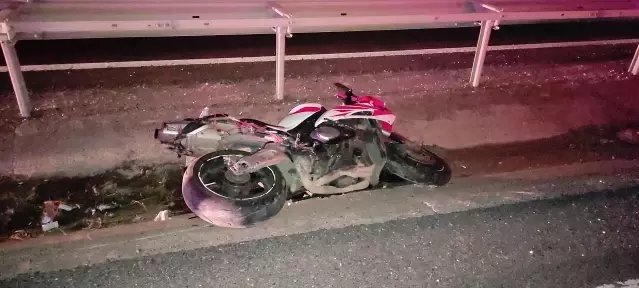 Tekirdağ'da bariyerlere çarpan motosikletin sürücüsü öldü