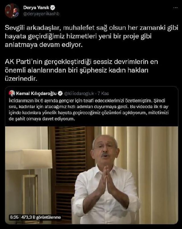 Bakan Yanık: AK Parti'nin sessiz devrimlerinin en önemlilerinden biri kadın hakları üzerinedir