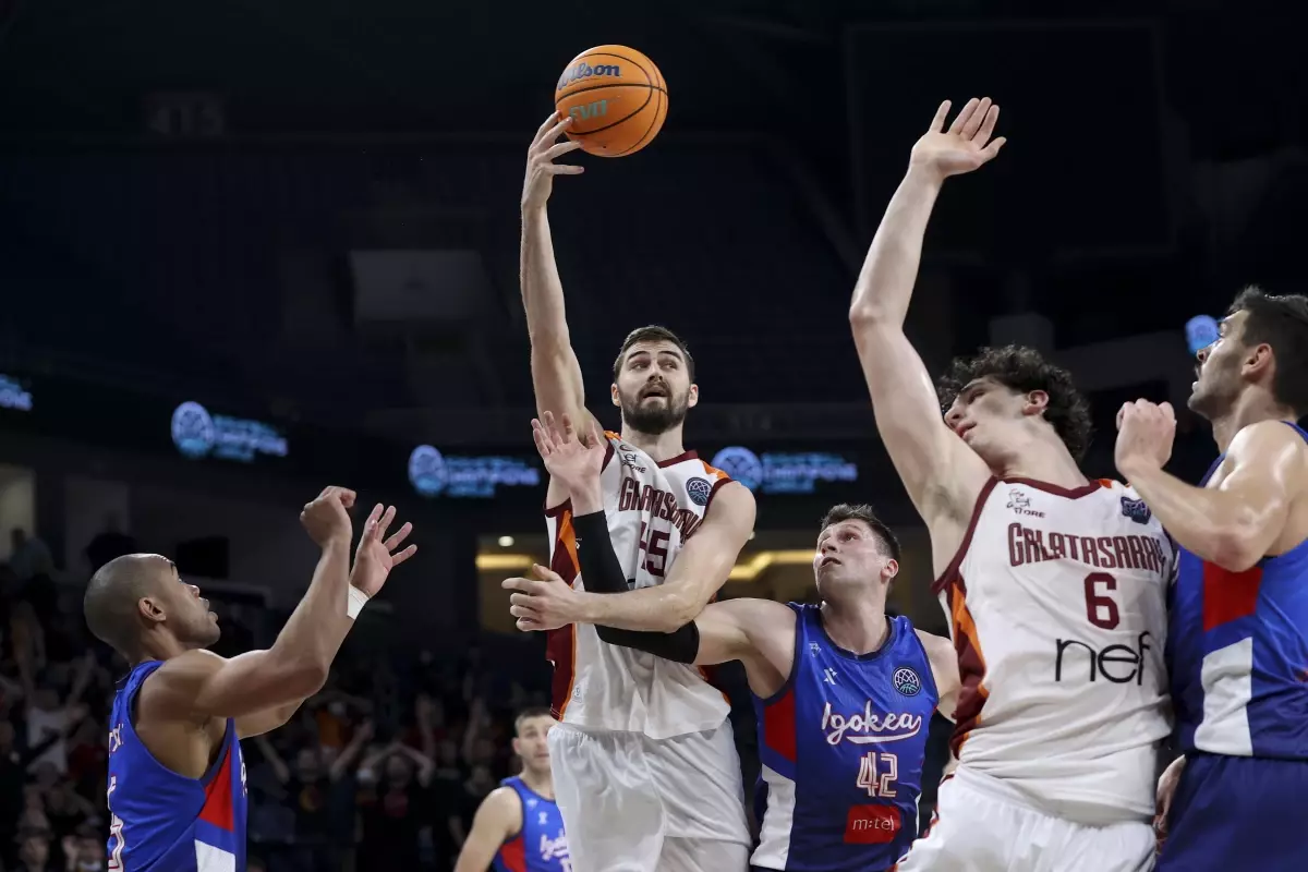 FIBA Şampiyonlar Ligi: Galatasaray: 74 Igokea: 82