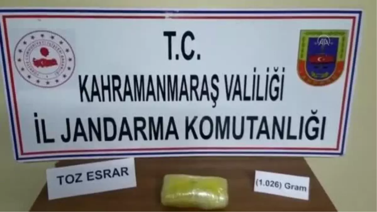 Son dakika haberleri | KAHRAMANMARAŞ - Uyuşturucu operasyonunda bir şüpheli yakalandı