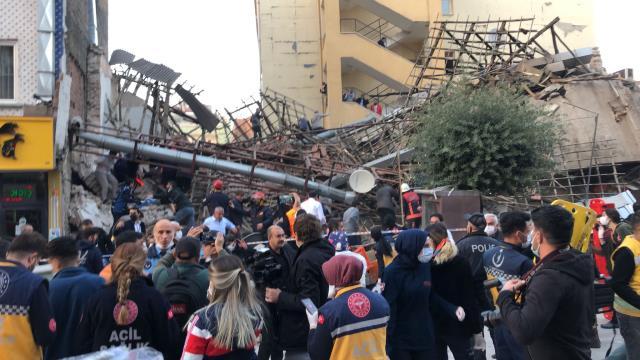 Malatya'da 2 katlı bina çöktü, olay yerinden ilk görüntüler geldi