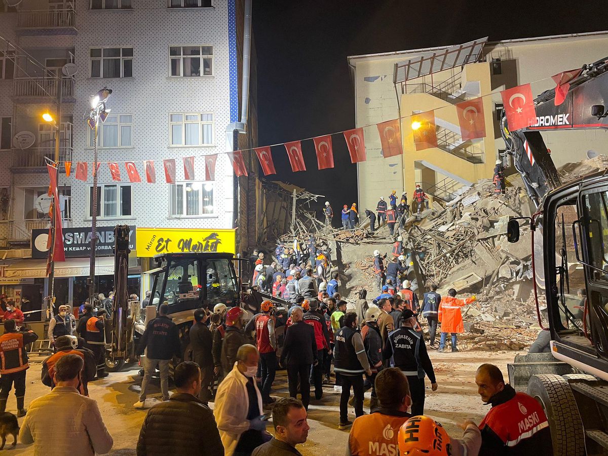 Malatya\'da bir binada göçük meydana geldi