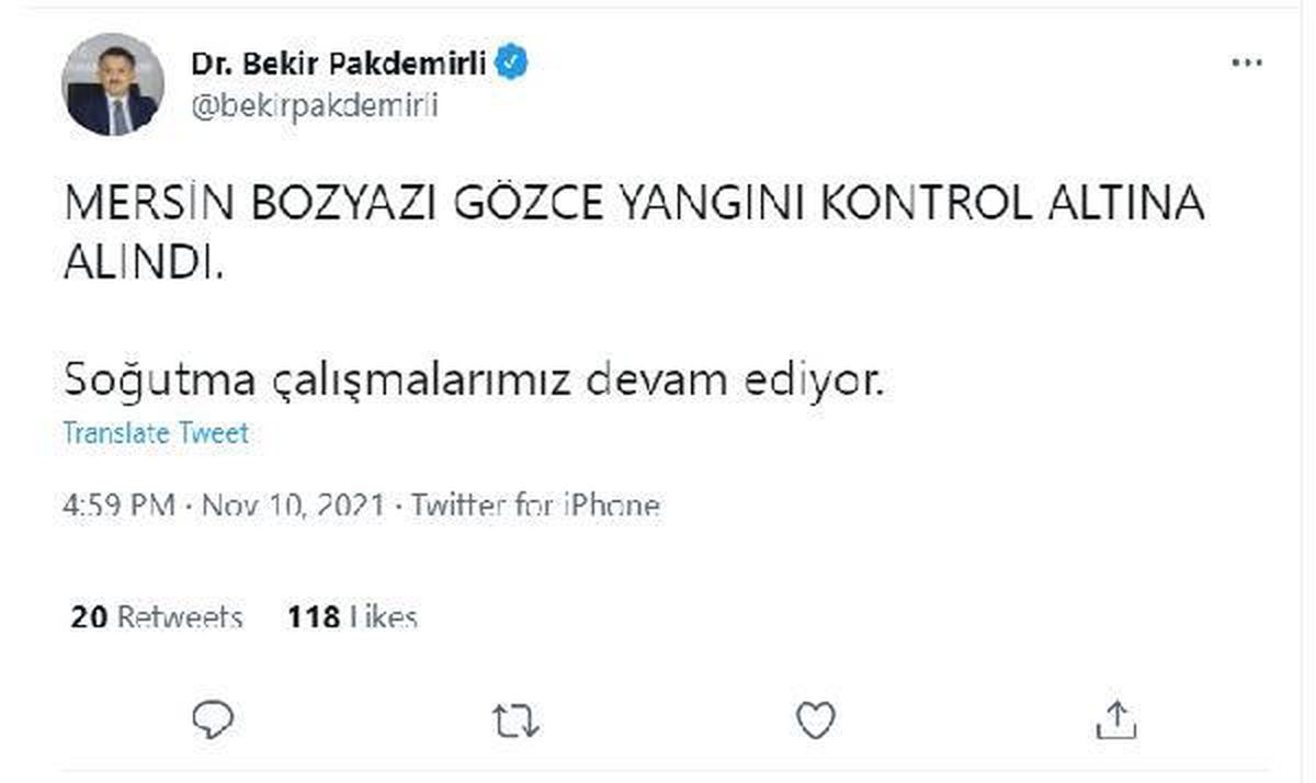 Bozyazı\'da orman yangını (2)