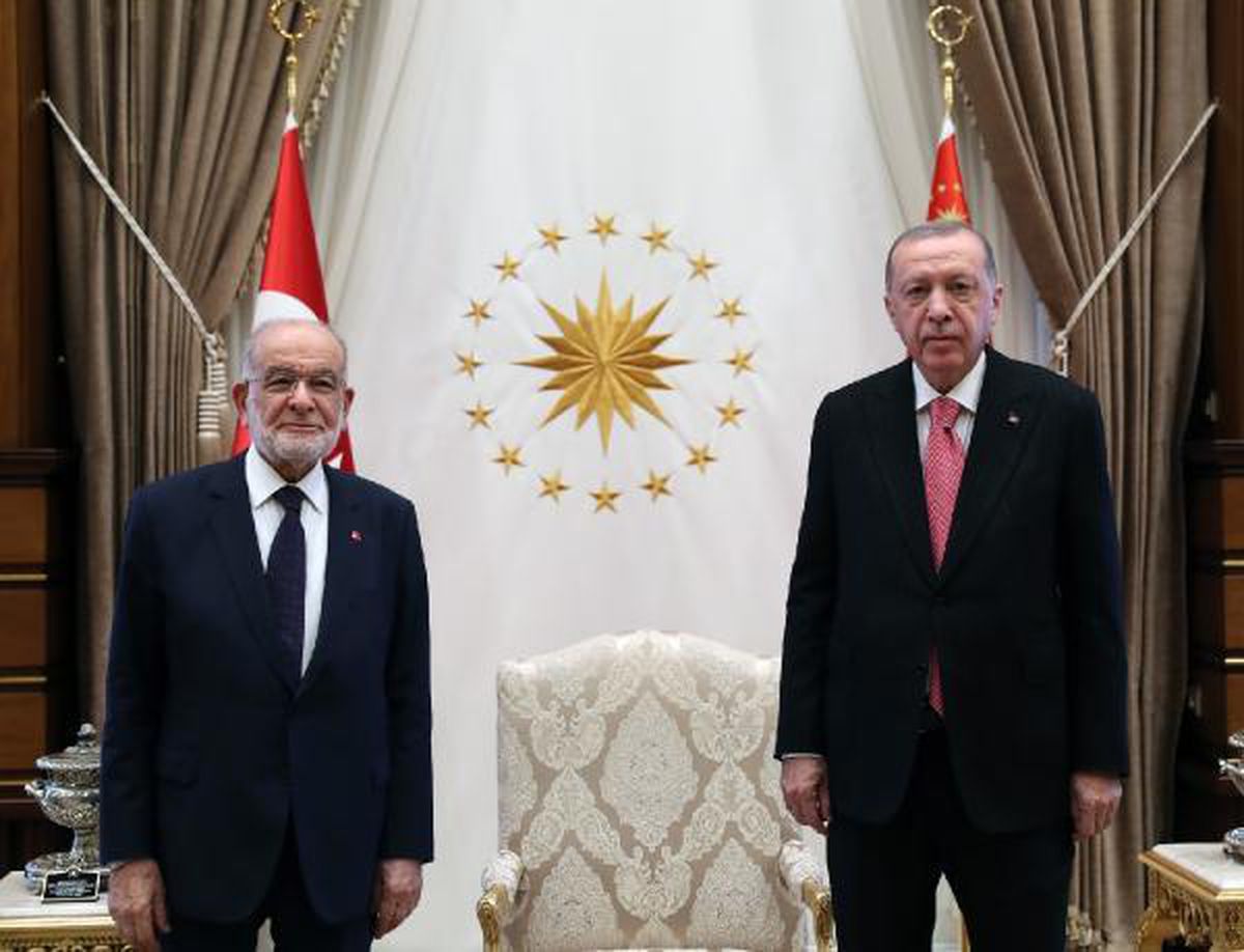 Cumhurbaşkanı Erdoğan, Karamollaoğlu\'nu kabul etti (2)