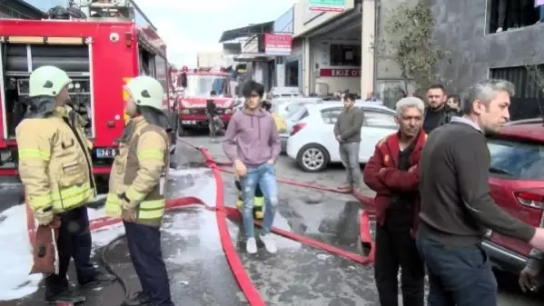 Son dakika... Zeytinburnu'nda boya atölyesinde yangın