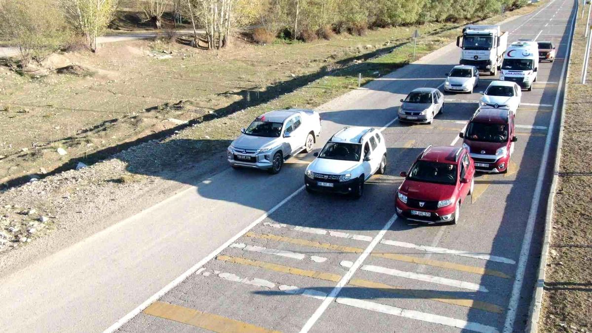 Bayburt\'ta droneli trafik denetimi