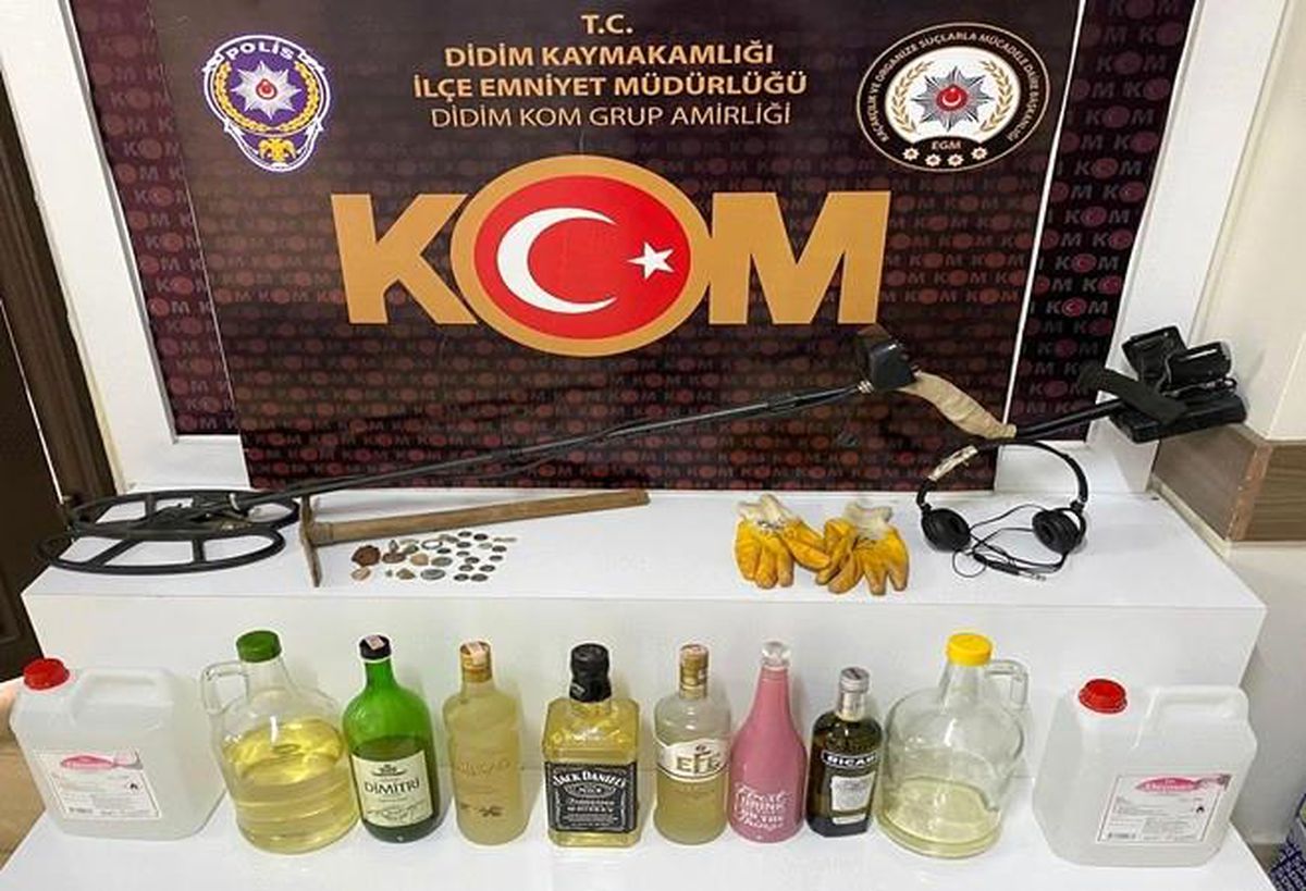 Define ararken suçüstü yakalandı