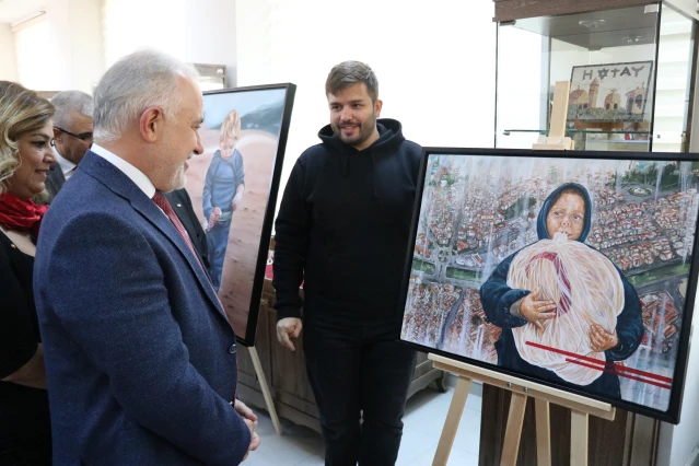 Türk Kızılay'ın Göç ve Çocuk konulu resim sergisi açıldı