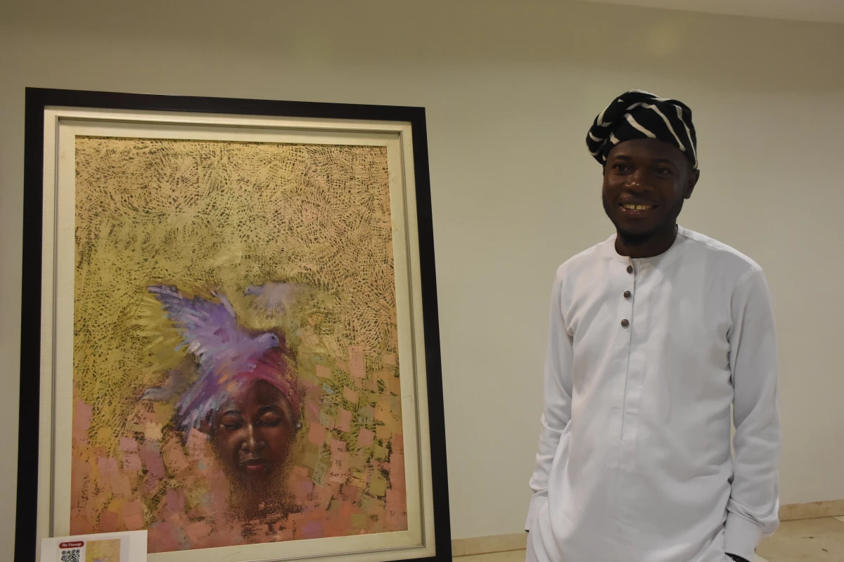 Nijeryalı 12 sanatçının eserleri Türk Büyükelçiliğinde sergilendi