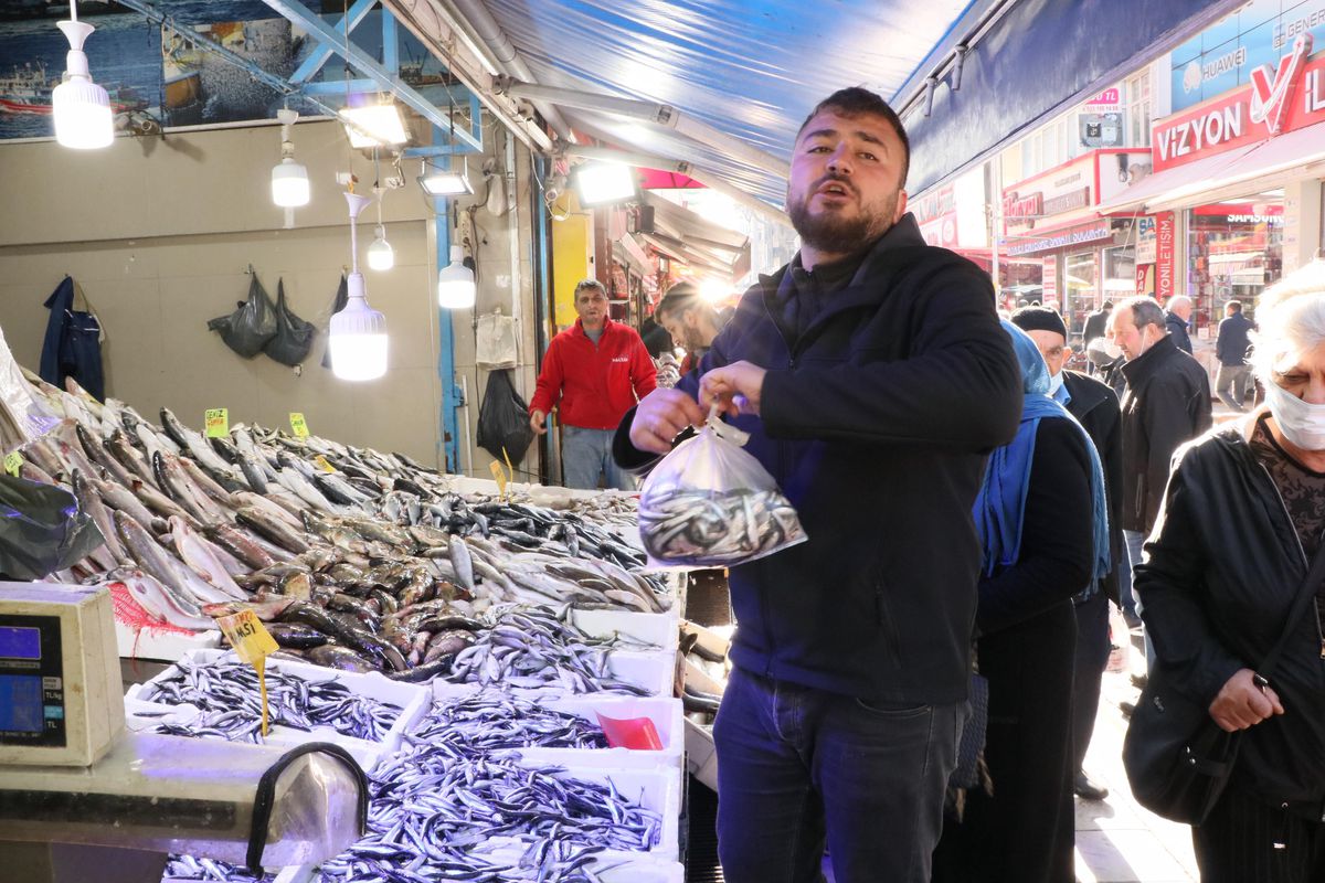 Samsun\'da hamsinin kilosu 20 liradan satılıyor