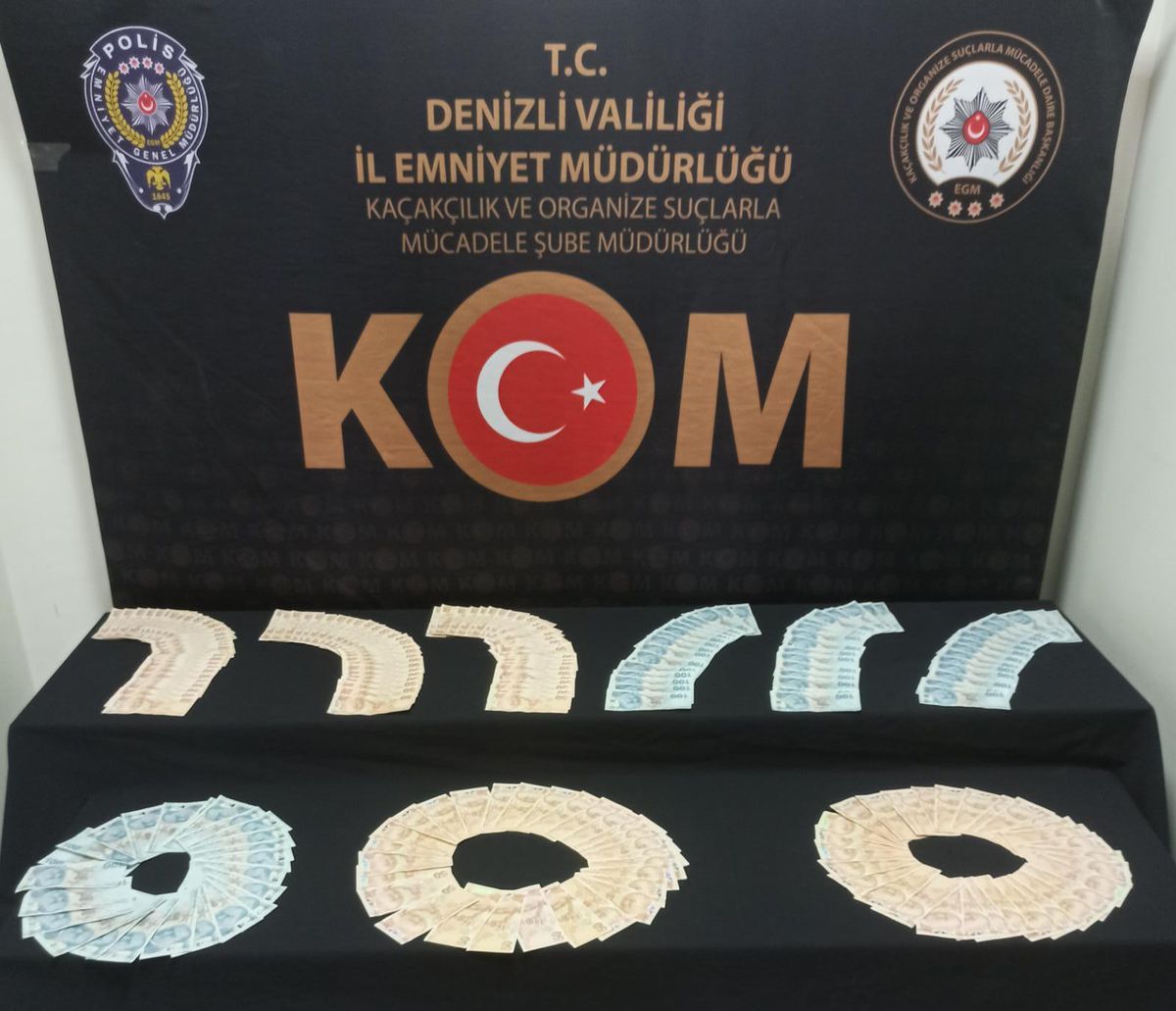 Denizli\'de sahte para operasyonunda 3 şüpheli tutuklandı