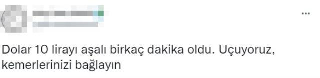 Dolar 10 lirayı aştığını görenler soluğu sosyal medyada aldı, tepkiler peş peşe geldi