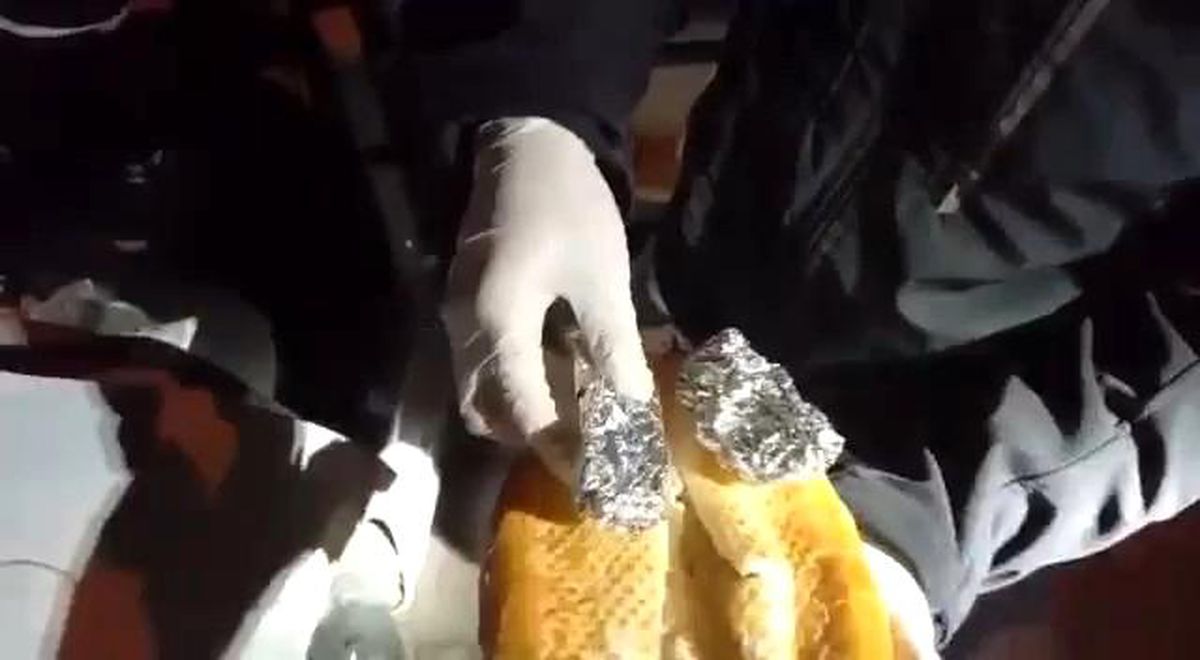 Ekmeğin içinden uyuşturucu çıktı