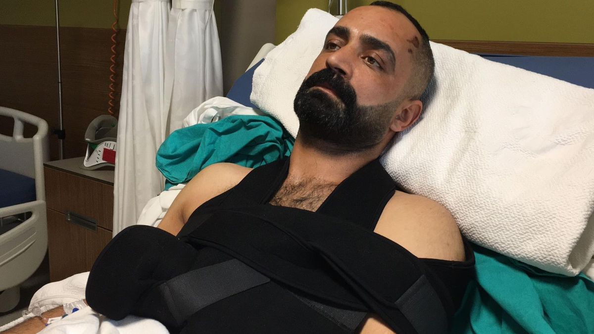 "Kadın tepeden başımı düşmüş gözümü açtım hastanedeyim"
