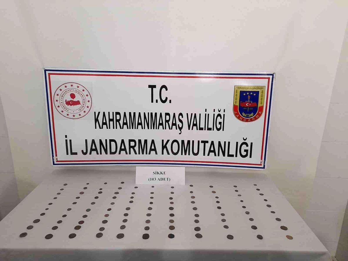 Kahramanmaraş\'ta Roma dönemine ait 103 adet sikke ele geçirildi