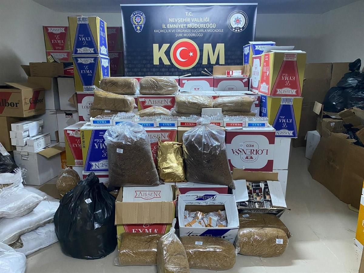 Nevşehir\'de kaçak tütün operasyonu