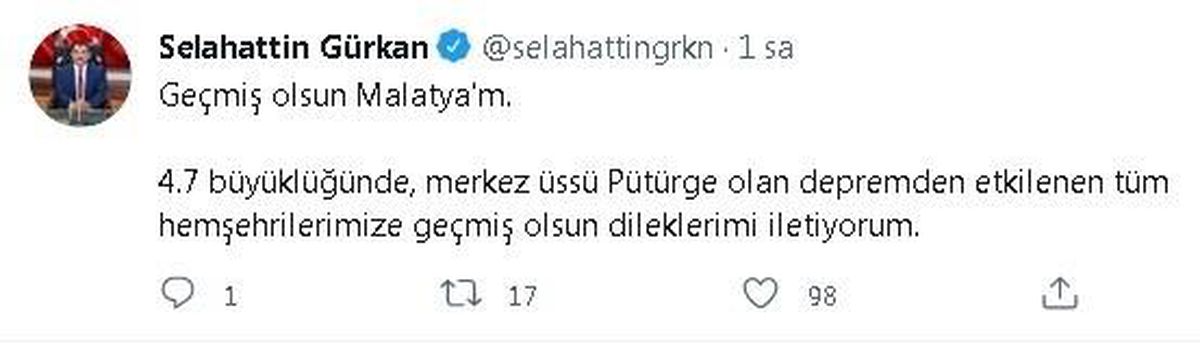 Pütürge\'de 9 artçı deprem