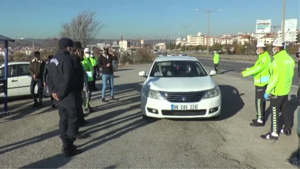 Gölbaşı Kaymakamı Bilgihan emniyet kemeri denetimlerine katıldı