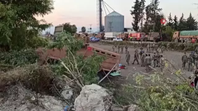 Hatay'da askeri araç devrildi: 5 asker yaralı