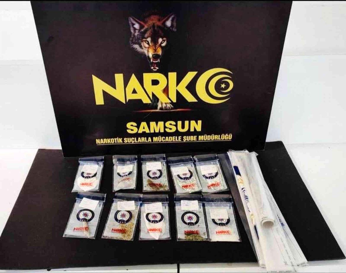 Samsun\'da bir kişi uyuşturucu ticaretinden gözaltına alındı