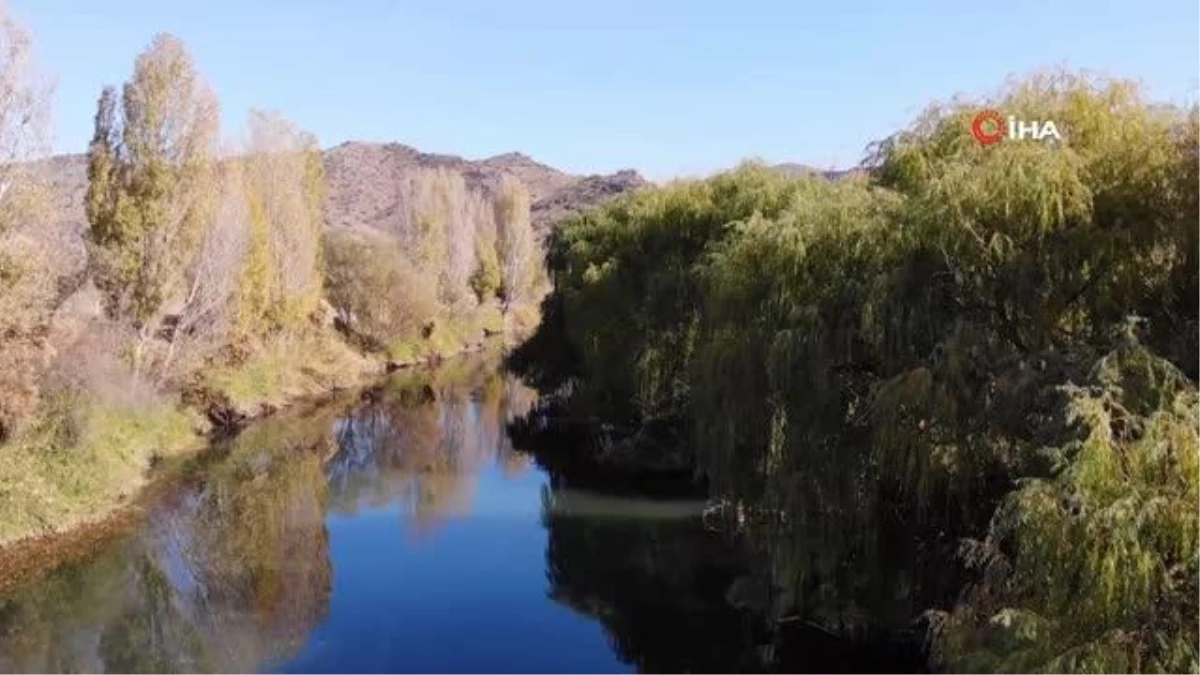 Türkiye\'nin en uzun nehri Kızılırmak sonbaharda görsel şölen sunuyor