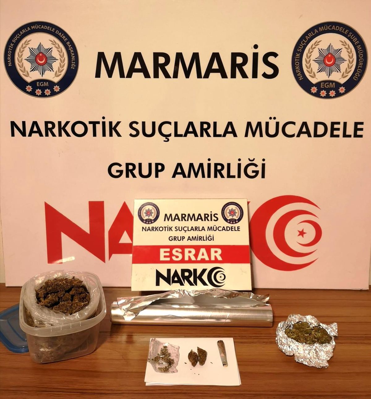 Narkotikten gece baskını 1 gözaltı