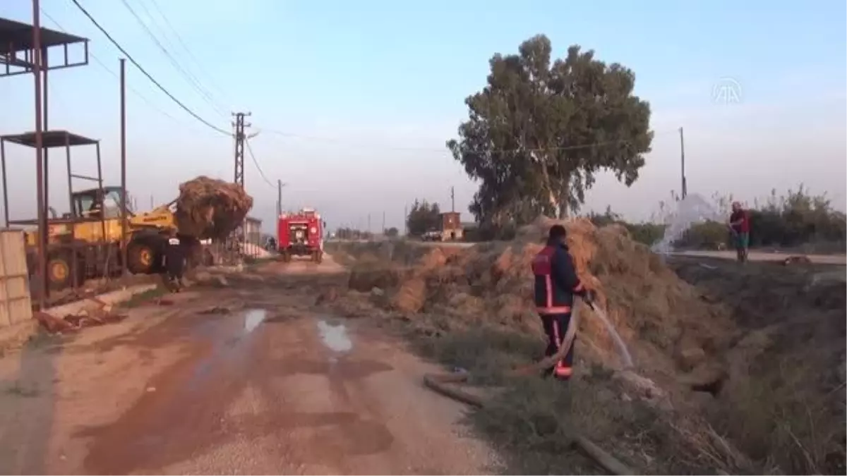 Ahırda çıkan yangında 5 büyükbaş hayvan telef oldu