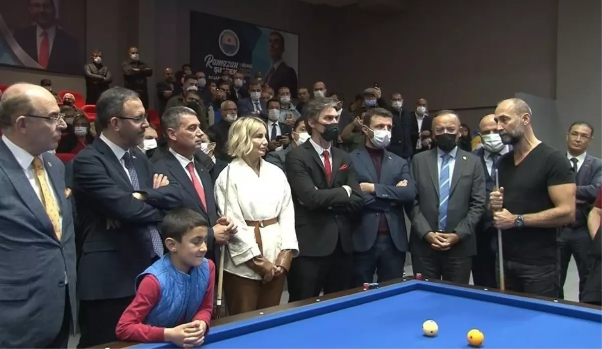 Bakan Kasapoğlu, Uluslararası Bilardo Kompleksi\'nin açılış törenine katıldı Açıklaması