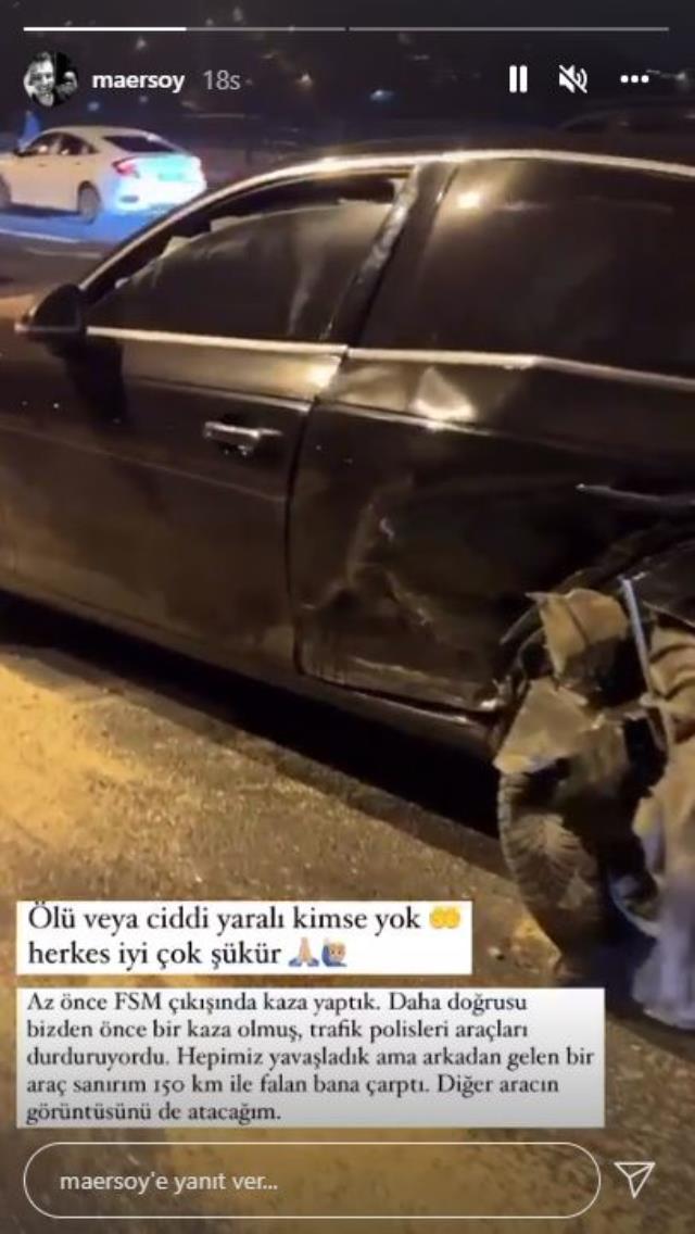 Gazeteci Mehmet Akif Ersoy trafik kazası geçirdi