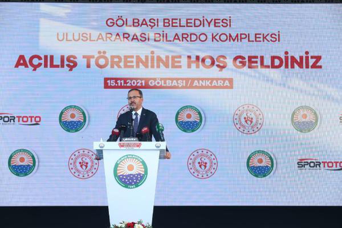 Gölbaşı Uluslararası Bilardo Kompleksi açıldı
